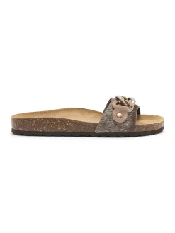 BABUNKERS Family Clogs & Pantoletten^Leder-Pantoletten in Braun