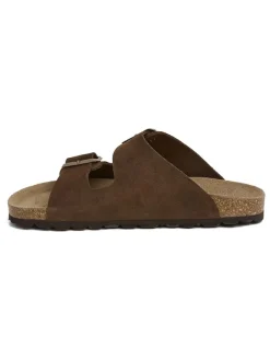 billowy Clogs & Pantoletten·Pantoletten^Leder-Pantoletten in Braun