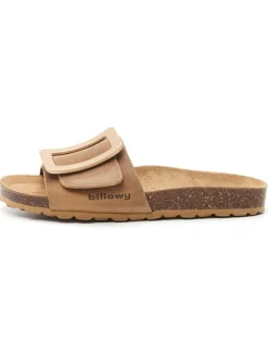 Leder-Pantoletten in Braun>billowy Clearance
