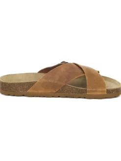 BABUNKERS Family Hausschuhe|Sandalen & Pantoletten^Leder-Pantoletten in Braun