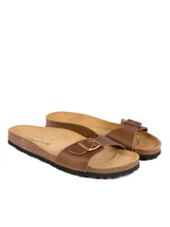 Leder-Pantoletten in Braun>BABUNKERS Family Clearance