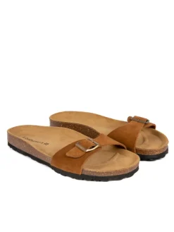 Leder-Pantoletten in Cognac>BABUNKERS Family Hot