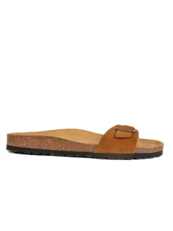 Leder-Pantoletten in Cognac>BABUNKERS Family Hot