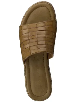 Marco Tozzi Clogs & Pantoletten^Leder-Pantoletten in Cognac