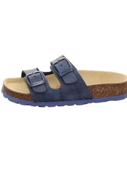 Leder-Pantoletten in Dunkelblau>superfit Sale