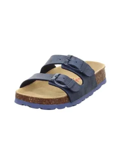 Leder-Pantoletten in Dunkelblau>superfit Sale
