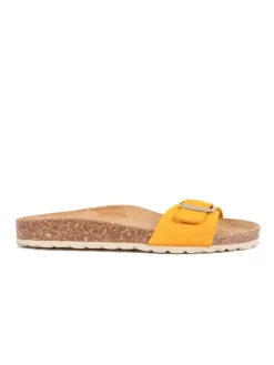 BABUNKERS Family Clogs & Pantoletten^Leder-Pantoletten in Gelb