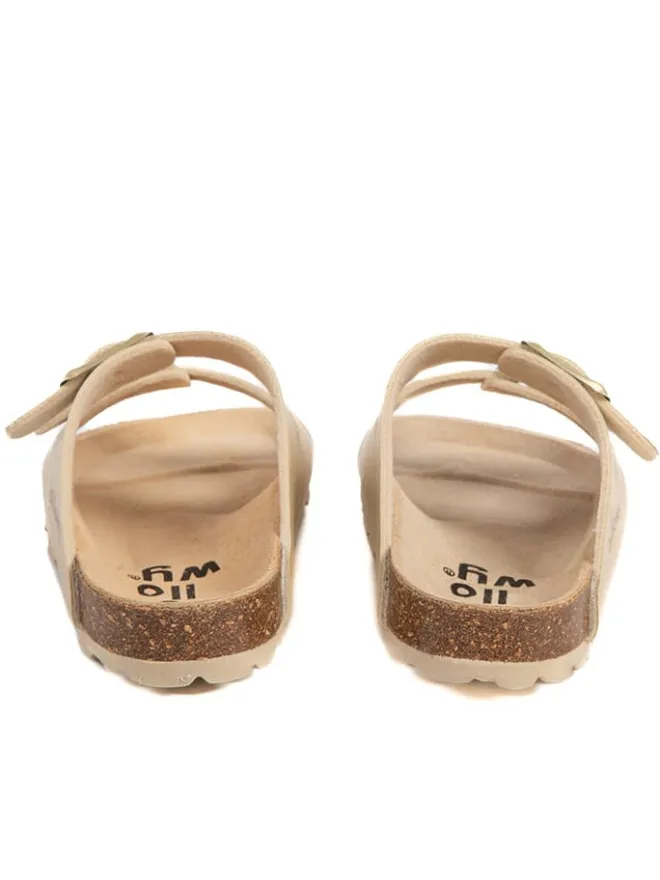 billowy Clogs & Pantoletten·Pantoletten^Leder-Pantoletten in Gold