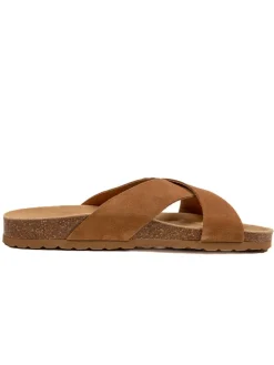 billowy Hausschuhe|Sandalen & Pantoletten^Leder-Pantoletten in Hellbraun