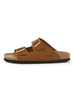 billowy Hausschuhe|Sandalen & Pantoletten^Leder-Pantoletten in Hellbraun
