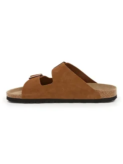 billowy Hausschuhe|Sandalen & Pantoletten^Leder-Pantoletten in Hellbraun