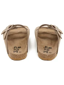 billowy Clogs & Pantoletten·Pantoletten^Leder-Pantoletten in Hellbraun