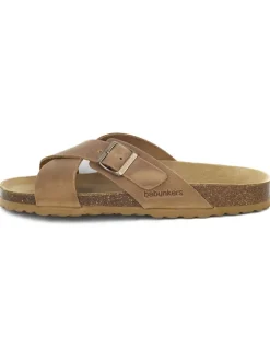 BABUNKERS Family Hausschuhe|Sandalen & Pantoletten^Leder-Pantoletten in Hellbraun