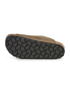 SABOKETS Clogs & Pantoletten·Pantoletten^Leder-Pantoletten in Khaki