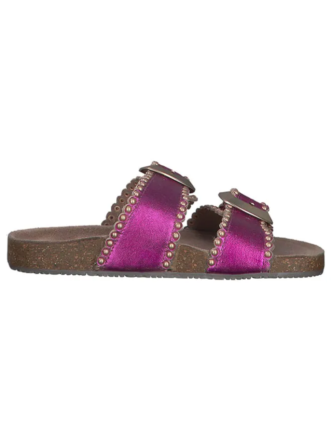s.Oliver Clogs & Pantoletten^Leder-Pantoletten in Lila