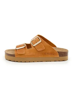 billowy Clogs & Pantoletten^Leder-Pantoletten in Orange