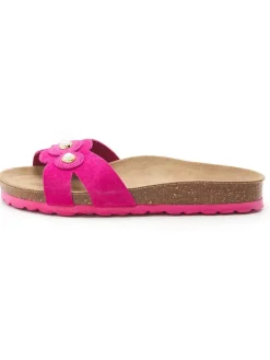 Leder-Pantoletten in Pink>BABUNKERS Family Best
