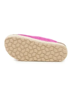 billowy Clogs & Pantoletten^Leder-Pantoletten in Pink