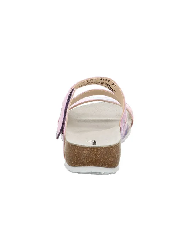 Think! Clogs & Pantoletten^Leder-Pantoletten in Rosa