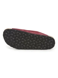 Leder-Pantoletten in Rot><noscript><img width=