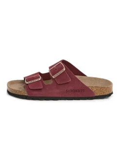 SABOKETS Clogs & Pantoletten^Leder-Pantoletten in Rot