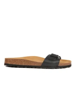 BABUNKERS Family Hausschuhe|Sandalen & Pantoletten^Leder-Pantoletten in Schwarz