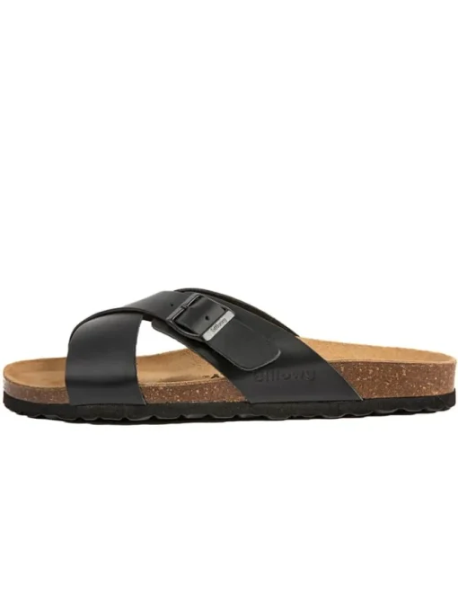 billowy Hausschuhe|Sandalen & Pantoletten^Leder-Pantoletten in Schwarz