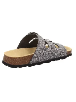 superfit Clogs & Pantoletten·Pantoletten^Leder-Pantoletten in Schwarz/ Silber