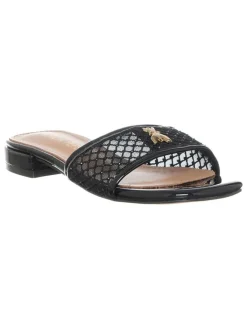 Leder-Pantoletten in Schwarz>Patrizia Pepe Clearance
