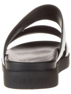 Calvin Klein Hausschuhe|Sandalen & Pantoletten^Leder-Pantoletten in Schwarz/ Weiß