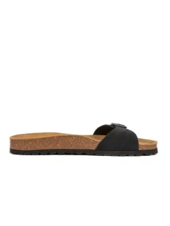 BABUNKERS Family Hausschuhe|Sandalen & Pantoletten^Leder-Pantoletten in Schwarz