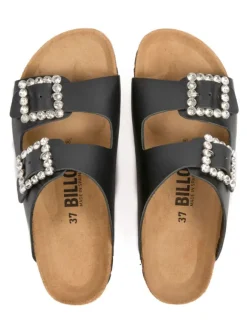 billowy Clogs & Pantoletten^Leder-Pantoletten in Schwarz