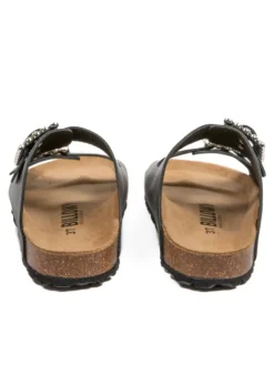 billowy Clogs & Pantoletten^Leder-Pantoletten in Schwarz