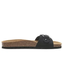 billowy Clogs & Pantoletten^Leder-Pantoletten in Schwarz