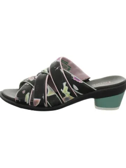 Leder-Pantoletten in Schwarz>Think! Hot
