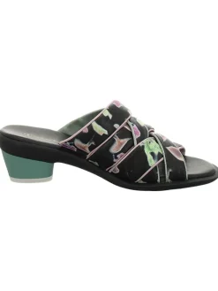 Leder-Pantoletten in Schwarz>Think! Hot