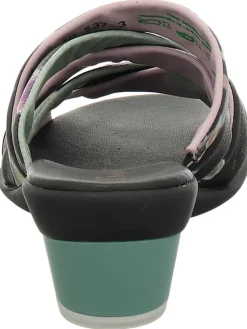 Leder-Pantoletten in Schwarz><noscript><img width=
