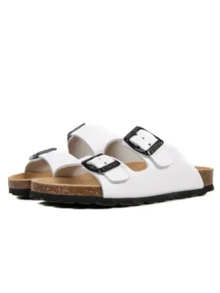 Leder-Pantoletten in Weiß>BABUNKERS Family Outlet