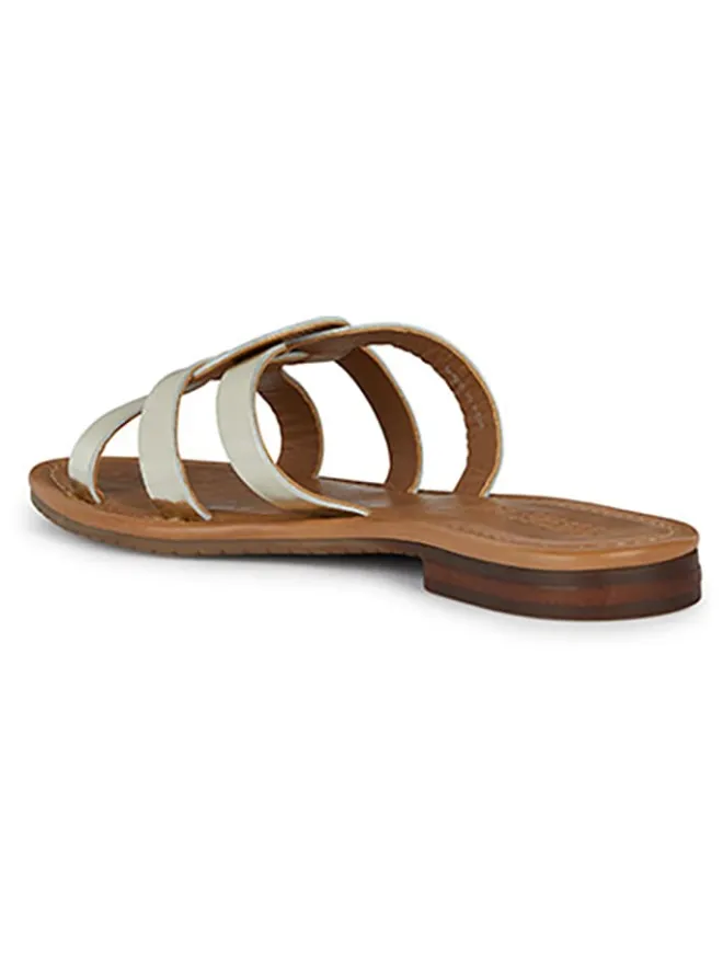 Geox Clogs & Pantoletten^Leder-Pantoletten "Sozy" in Gold