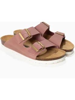 Sunbay Clogs & Pantoletten^Leder-Pantoletten "Trefle" in Rosa