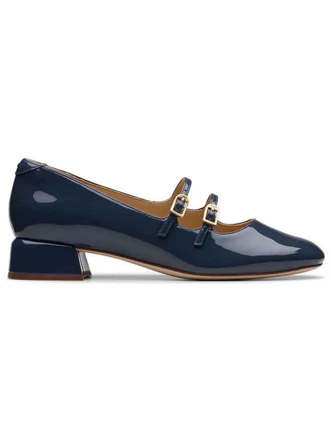 Leder-Pumps "Daiss 30 Shine" in Dunkelblau>Clarks Online