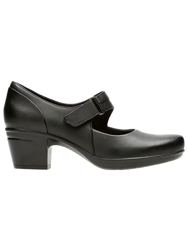Clarks Pumps^Leder-Pumps "Emslie Lulin" in Schwarz