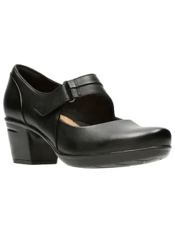 Clarks Pumps^Leder-Pumps "Emslie Lulin" in Schwarz