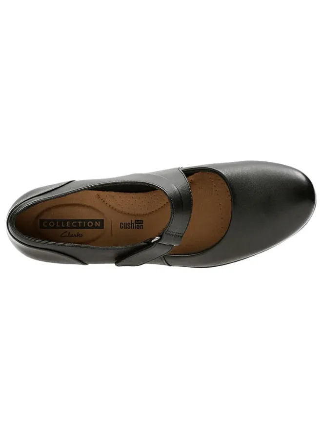 Clarks Pumps^Leder-Pumps "Emslie Lulin" in Schwarz