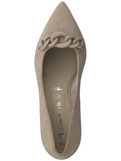 Tamaris Pumps^Leder-Pumps in Beige