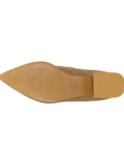 Leder-Pumps in Beige><noscript><img width=