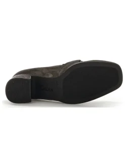 Leder-Pumps in Braun><noscript><img width=