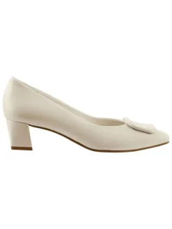Leder-Pumps in Creme>Högl Outlet