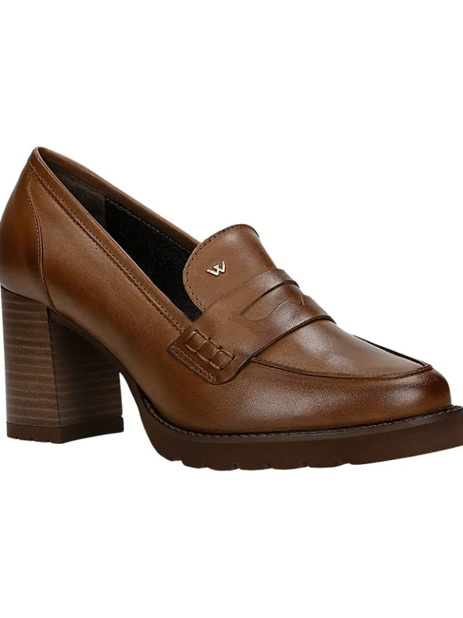Leder-Pumps in Hellbraun>Wojas Discount