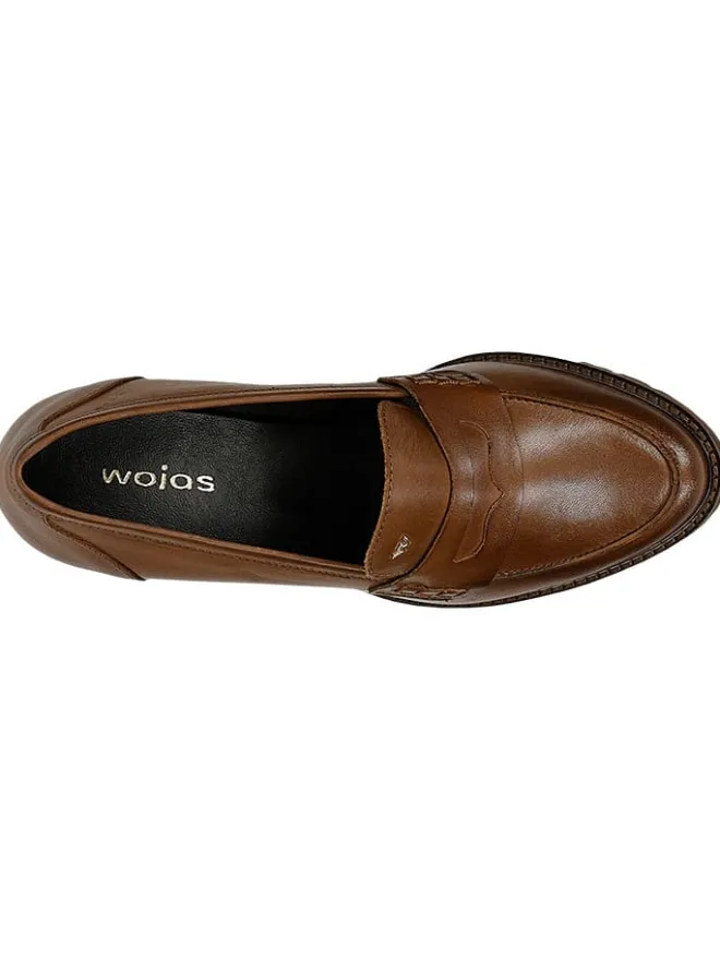 Leder-Pumps in Hellbraun>Wojas Discount